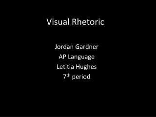 Visual Rhetoric