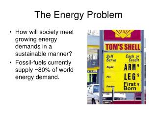 The Energy Problem