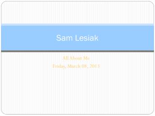 Sam Lesiak