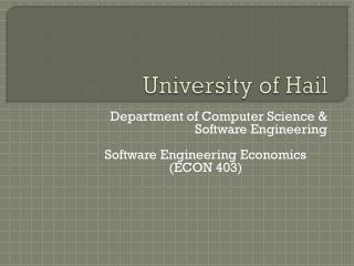 University of Hail
