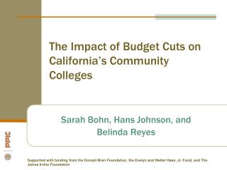 The Impact of Budget Cuts on California’s Community Colleges