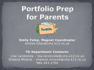 Portfolio Prep for Parents
