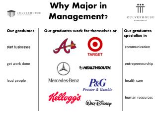 Why Major in Management?