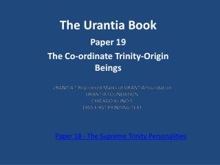 The Urantia Book