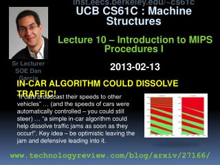 In-car algorithm could dissolve traffic!