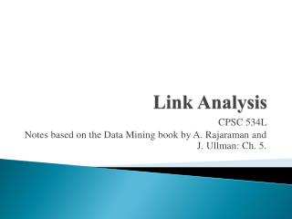 Link Analysis