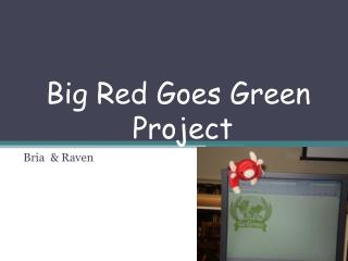 Big Red Goes Green Project