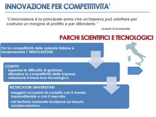 INNOVAZIONE PER COMPETITIVITA’