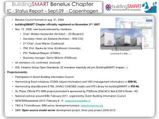 Building SMART Benelux Chapter IC - Status Report – Sept.09 - Copenhagen