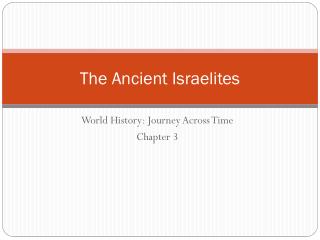 The Ancient Israelites