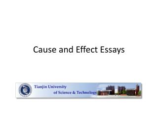 Cause and Effect Essays