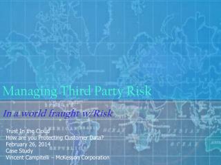 Managing Third Party Risk