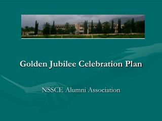 Golden Jubilee Celebration Plan