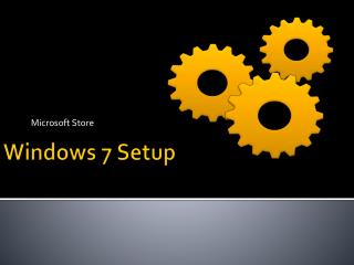 Windows 7 Setup