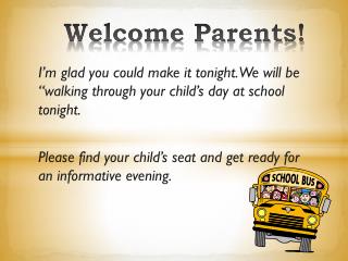 Welcome Parents!