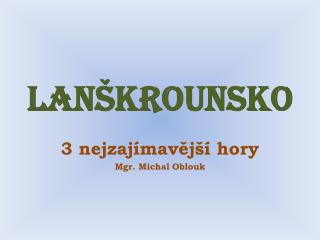 Lanškrounsko