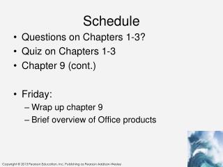 Schedule