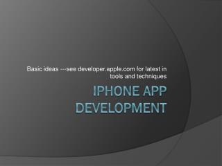 iPhone App Development