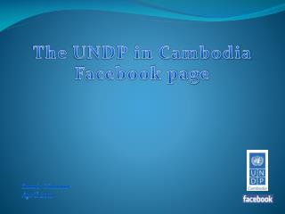 The UNDP in Cambodia Facebook page