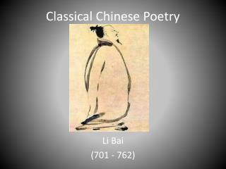 Classical Chinese Poetry