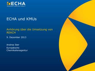 ECHA und KMUs