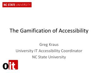 The Gamification of Accessibility