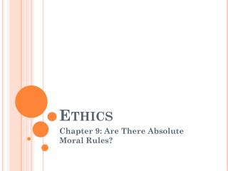 Ethics