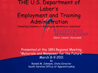 Presented at the SRN Regional Meeting “Materials and Manpower for the Future” March 8-9 2011 by