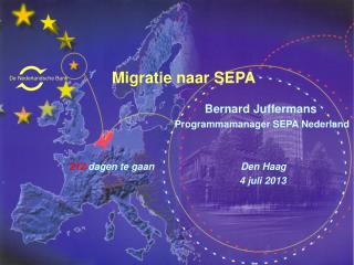 Migratie naar SEPA Bernard Juffermans Programmamanager SEPA Nederland