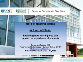 Centre for Students with Disabilities