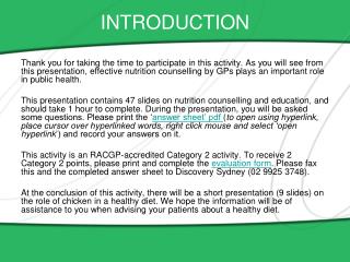 INTRODUCTION