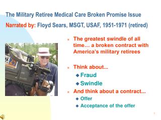 The greatest swindle of all time… a broken contract with America’s military retirees