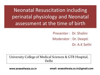 Presenter : Dr. Shalini Moderator : Dr. Deepti Dr. A.K Sethi
