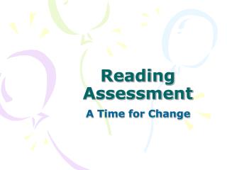 Reading Assessment