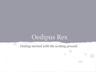 Oedipus Rex