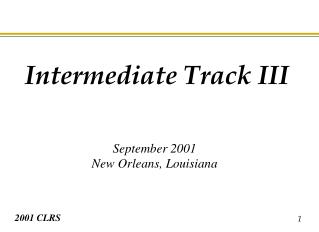 September 2001 New Orleans, Louisiana