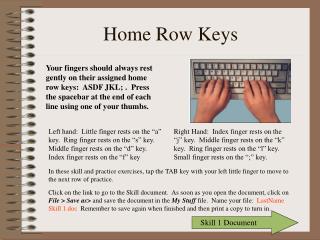 Home Row Keys