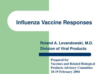 Influenza Vaccine Responses