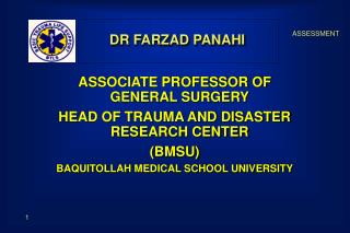 DR FARZAD PANAHI