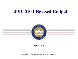 2010-2011 Revised Budget