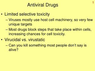 Antiviral Drugs