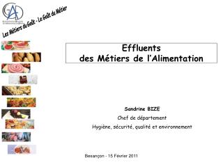 Effluents des Métiers de l’Alimentation