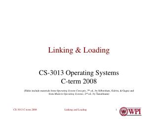 Linking &amp; Loading