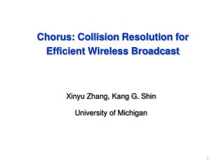 Chorus: Collision Resolution for Efficient Wireless Broadcast