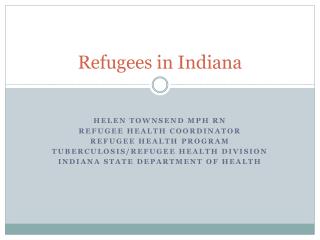 Refugees in Indiana