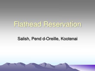 Flathead Reservation