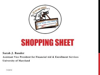 Shopping Sheet