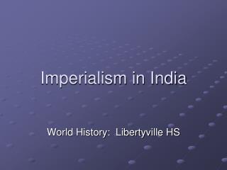 Imperialism in India