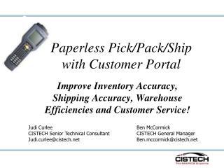 Paperless Pick/Pack/Ship with Customer Portal