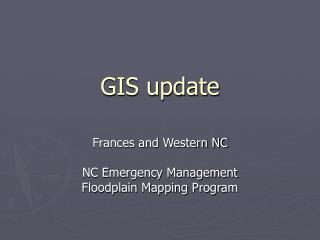 GIS update